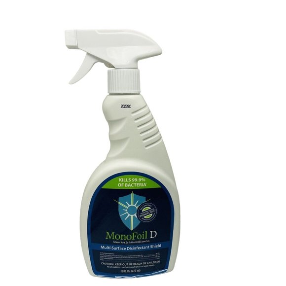 MonoFoil D Multi Surface Disinfectant Shield Unscent Spray Kills 99.9% Bacteria - Picture 3 of 4